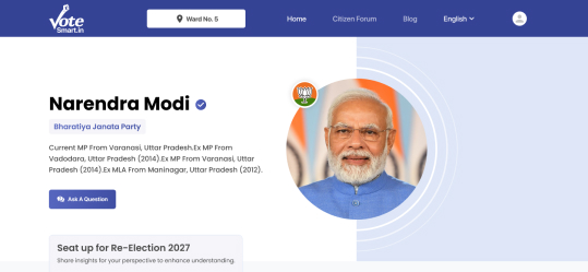 Find Your Politician Leader Details